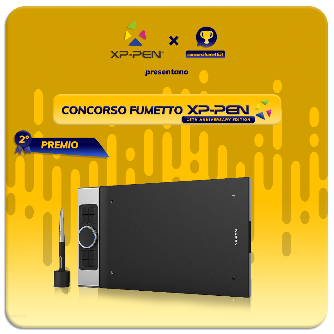 ConcorsiFumetti's tweet image. Si alza il sipario sul Concorso Speciale che ci terrà compagnia fino alla fine di Settembre: il 𝗖𝗼𝗻𝗰𝗼𝗿𝘀𝗼 𝗫𝗣-𝗣𝗘𝗡 - 𝟭𝟲𝘁𝗵 𝗔𝗻𝗻𝗶𝘃𝗲𝗿𝘀𝗮𝗿𝘆 𝗘𝗱𝗶𝘁𝗶𝗼𝗻 - organizzato in occasione del 16° anniversario di @xppen_Italia! 🎉
#concorsifumetti #webcomicsitalia