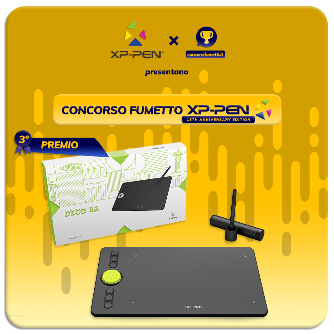 ConcorsiFumetti's tweet image. Si alza il sipario sul Concorso Speciale che ci terrà compagnia fino alla fine di Settembre: il 𝗖𝗼𝗻𝗰𝗼𝗿𝘀𝗼 𝗫𝗣-𝗣𝗘𝗡 - 𝟭𝟲𝘁𝗵 𝗔𝗻𝗻𝗶𝘃𝗲𝗿𝘀𝗮𝗿𝘆 𝗘𝗱𝗶𝘁𝗶𝗼𝗻 - organizzato in occasione del 16° anniversario di @xppen_Italia! 🎉
#concorsifumetti #webcomicsitalia