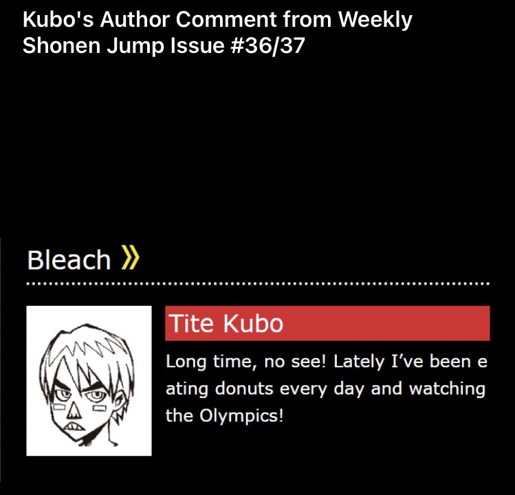 Kubo: *drops revolutionary lore and exposition for the series that opens up a world of potential after five years of silence*

Also Kubo: