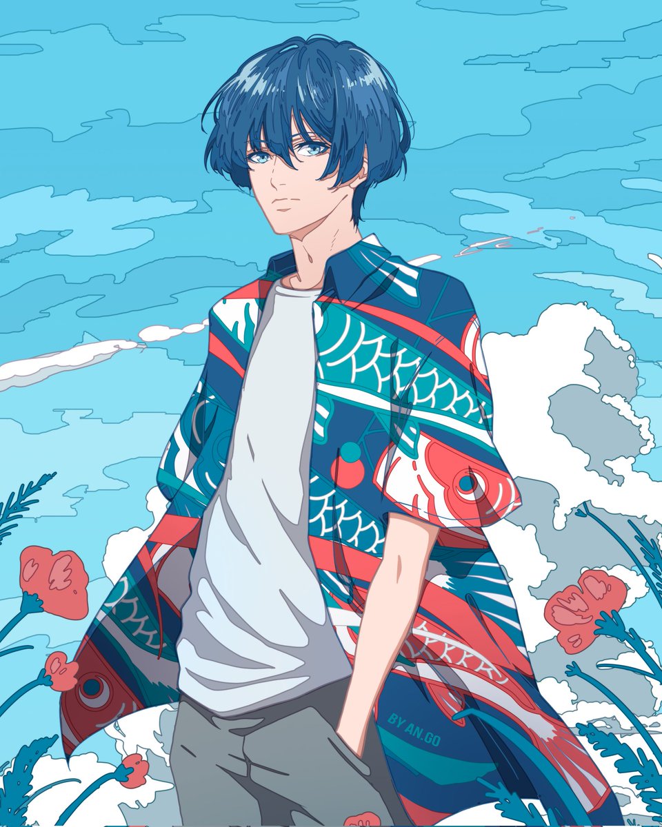AnGo99794028's tweet photo. 🎏💙☁️ #twitterart #illustration #animeart #animeboy #boy #anime #drawing #animelandscape #cuteart #animecharacter https://t.co/2Mt179YuxW