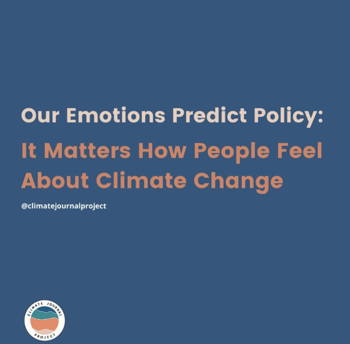 climatejournalp's tweet photo. The way we react to climate change information actually impacts the policy responses to the climate crisis. Even though a lot of what we read in the news is scary or upsetting, there is still hope! 💪🏼💚
https://t.co/o5CyCxHpMj https://t.co/KnizPxzi2L
