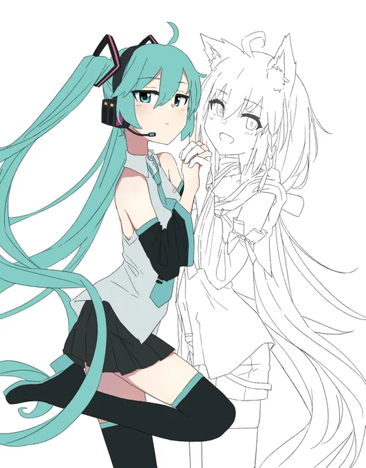 初音ミクに色を置く仕事をしている 