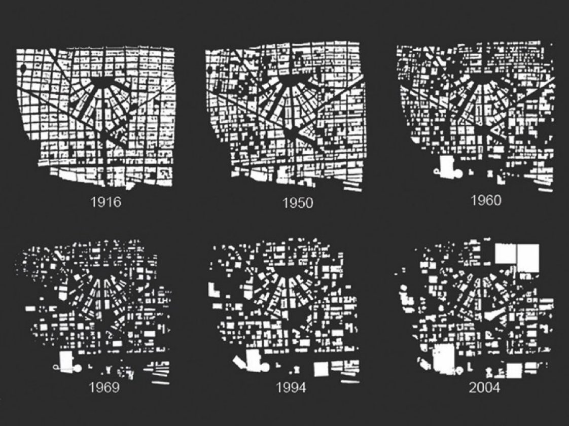 Neither television nor illegal drugs has been the chief destroyer of American communities. Instead, the automobile has that dubious honor. — #janejacobs