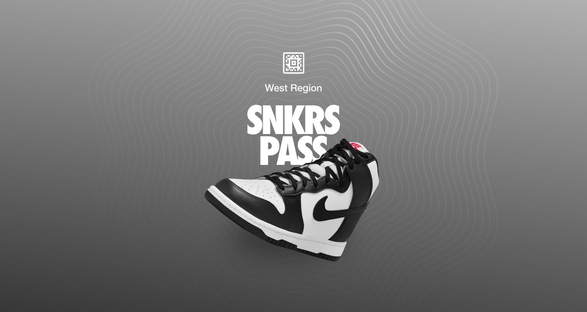 SNKRS PASS West Region
Women's Nike Dunk High 'Black/White' 
=> bit.ly/3xwHEu9