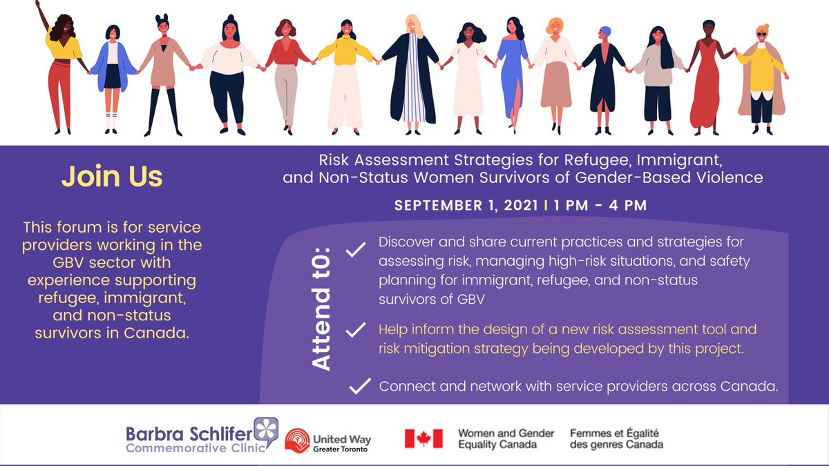 schliferclinic's tweet photo. Instances of #femicides rose by ~20%, according to @CAN_Femicide during #COVID19. Service providers working w/ #refugee, #immigrant, &amp; #nonstatus womxn -- JOIN US for our @WAGE_FEGC #riskassessment forum to discuss safety planning strategies for survivors https://t.co/bw7cplopjl https://t.co/cLNCpoQdoE