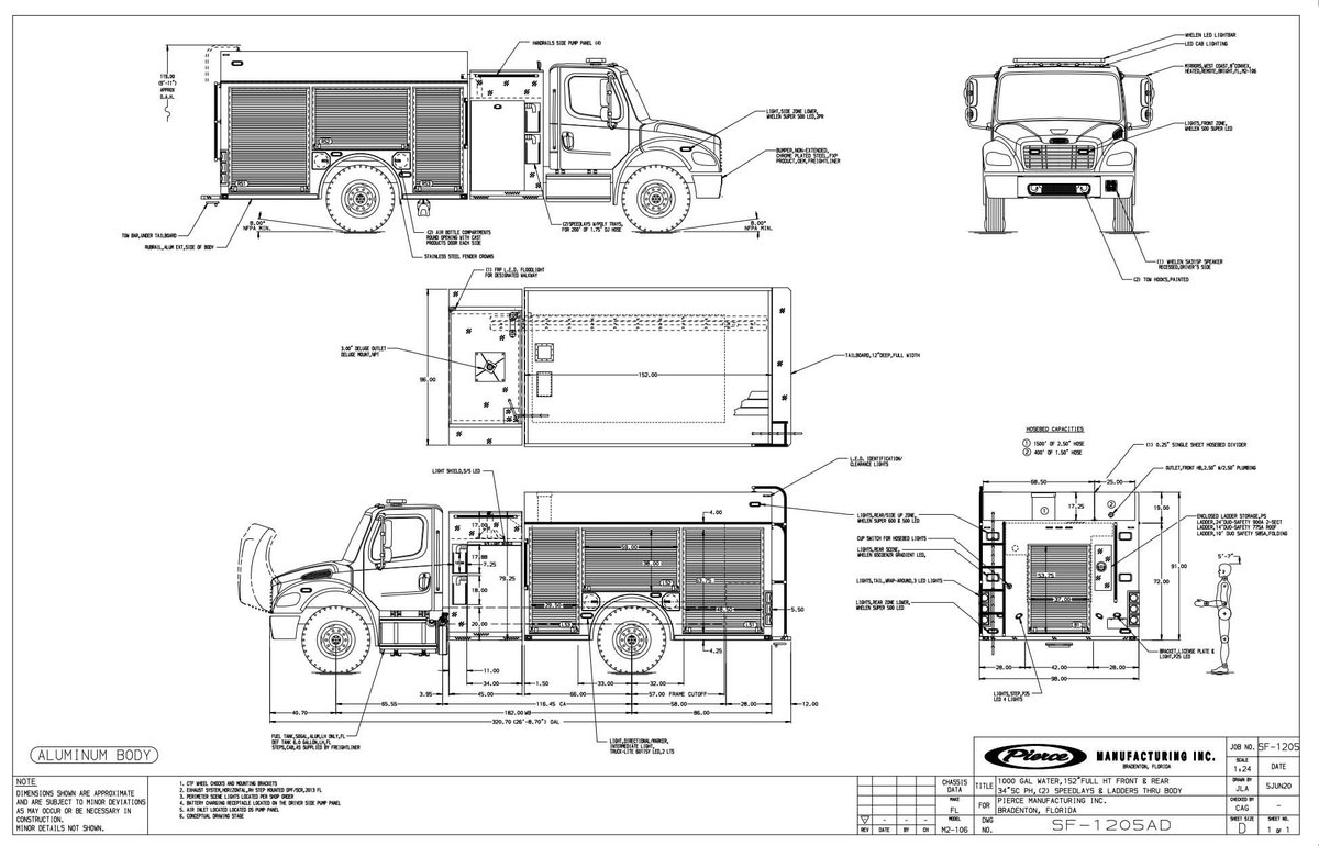 HughesfireHFE's tweet image. 𝕊𝕥𝕠𝕔𝕜 𝕌𝕟𝕚𝕥 𝔸𝕧𝕒𝕚𝕝𝕒𝕓𝕝
Pierce has a commercial chassis FX stock pumper available for immediate delivery!
Job #34627 specs: Freightliner M2-106MD Chassis, Cummins B6.7 360hp Engine, Foam Provisions, 1000 Gallon Water Tank, &amp;amp; Hale 1250 GPM Pump. #PierceMfg #StockUnit