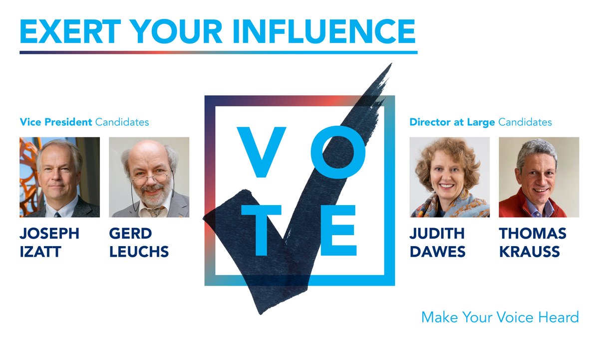 OpticaWorldwide's tweet photo. Exert your influence. The 2021 #OSAElections are open! Make your voice heard &amp; vote today for the 2022 Vice President &amp; 2022-2024 Director at Large by the #UpcomingDeadline of 17 September. Ballots were sent via email on 21 July. 

Learn more here - https://t.co/TGhSNwAkX5 https://t.co/dUeObUw1pC