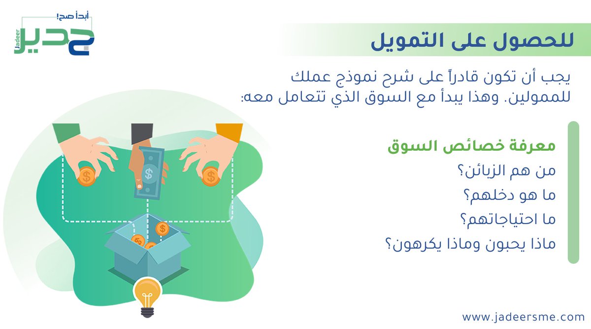 معرفة خصائص السوق أمر هام جداً قبل الدخول في أي مشروع جديد، ومن خلال هذه الدراسة يُتوصَّل إلى العديد من المعلومات التي تساعد على معرفة حالة السوق ككل،

للمزيد :

jadeersme.com

#مشروع #جدة #استشارات #تجارة #ريادة_اعمال