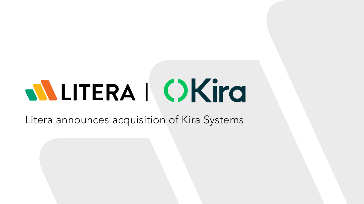 KiraSystems's tweet photo. Litera announced today it has acquired Kira Systems &amp; its industry-leading machine learning contract analysis technologies to form a new cornerstone for its Transaction Management platform as it looks to transform the due diligence process. 

Read on: https://t.co/tTGfP0S7bf https://t.co/BAc4TIClKL