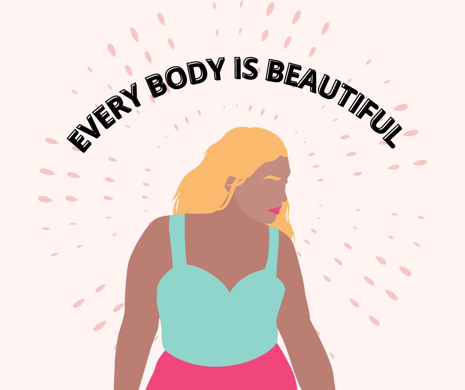wmnsfoundation's tweet photo. Every body is beautiful.  

We said what we said. 

#bodypositivity https://t.co/1vVn1oM6HL