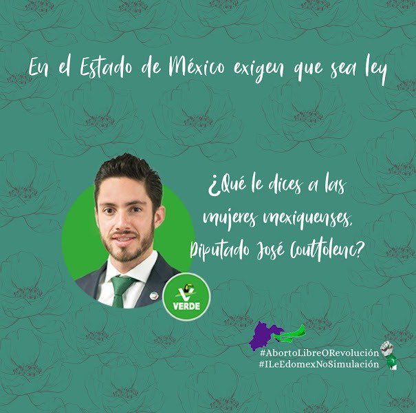 El aborto ya existe. Está en sus manos si seguirá siendo de forma clandestina (y muchas veces insegura) o legal, seguro y gratuito #AbortoLibreORevolución #ILeEdomexNoSimulación <a href="/pepecouttolenc/">Pepe Couttolenc</a>