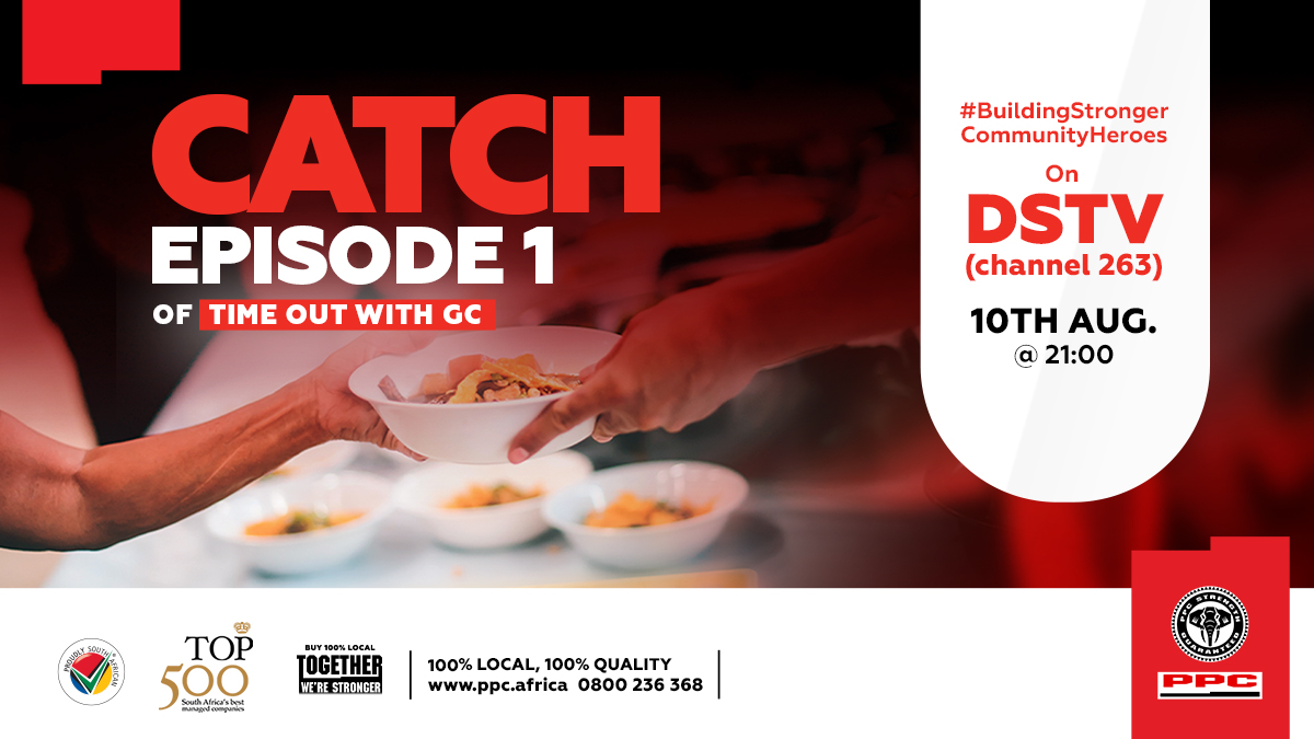 Catch the first episode of #BuildingStrongerCommunityHeroes on Time Out with GC tonight at 21:00 on DSTV Channel 263 #TogetherWeAreStronger