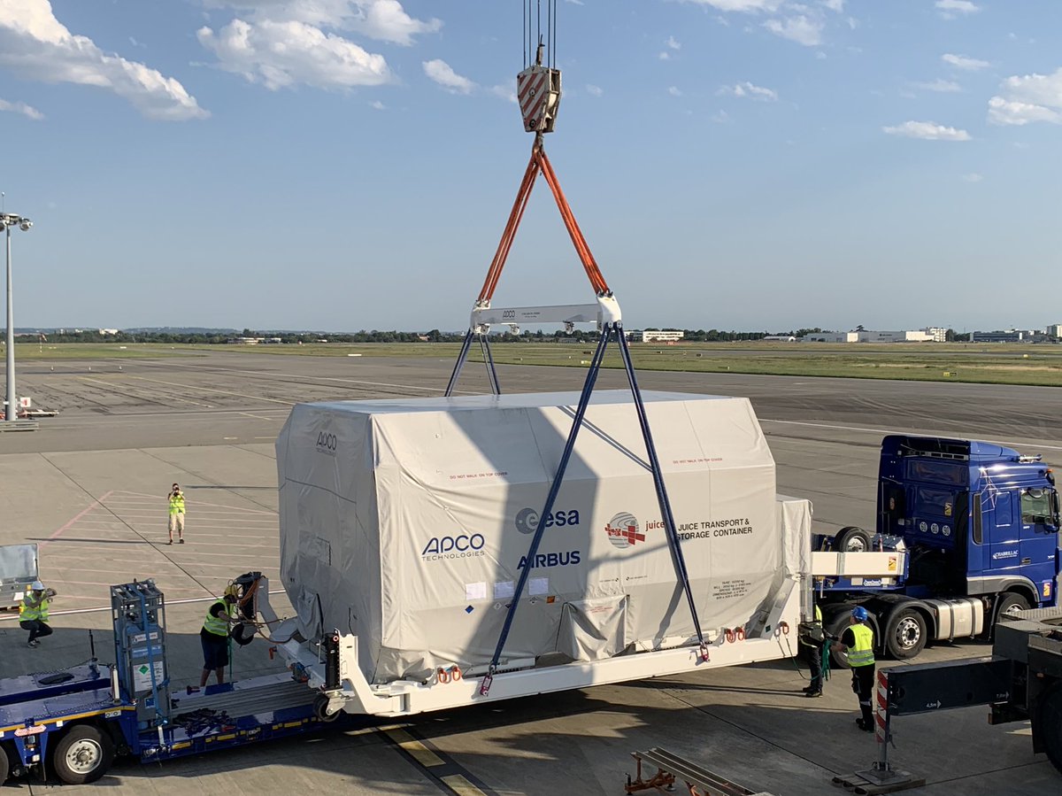<a href="/ESA_JUICE/">ESA's Juice mission</a> <a href="/volgadneprgroup/">Volga-Dnepr Group</a> ✅#JUICE safely arrived in Toulouse 👍
Stay tuned 😉