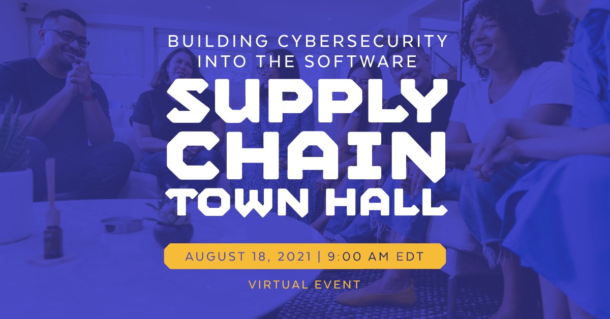 linuxfoundation's tweet photo. Join us Aug 18 and learn how to best protect your supply chain and mitigate potential disaster, from the experts who have been working on this for almost a decade. 9 Sessions, 1 Day, Virtual, and Free. Register Now: https://t.co/dweW6sWQlY #supplychainsecurity #supplychain https://t.co/jpsdT1CekX