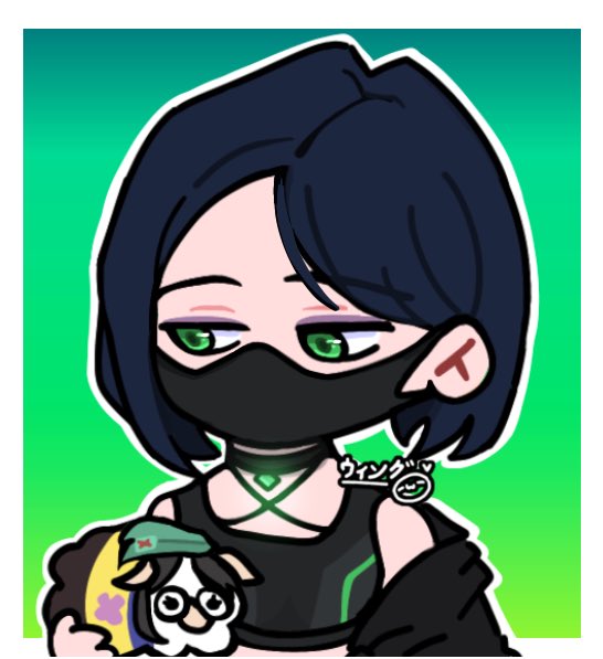 wingstarii's tweet photo. Casual Viper from #VALORANT! 🐍💚🍀
it turned out I am simp for viper-
Btw she is holding a killjoy sheep doll 
I swear I love them sm(◍︎˃̶ᗜ˂̶◍︎)✩︎ 

 [無斷轉載禁止/please do not repost my artwork without my permission] ︎
#valorantart #viper #killjoy #NanoBite https://t.co/4K3KhkDdXL