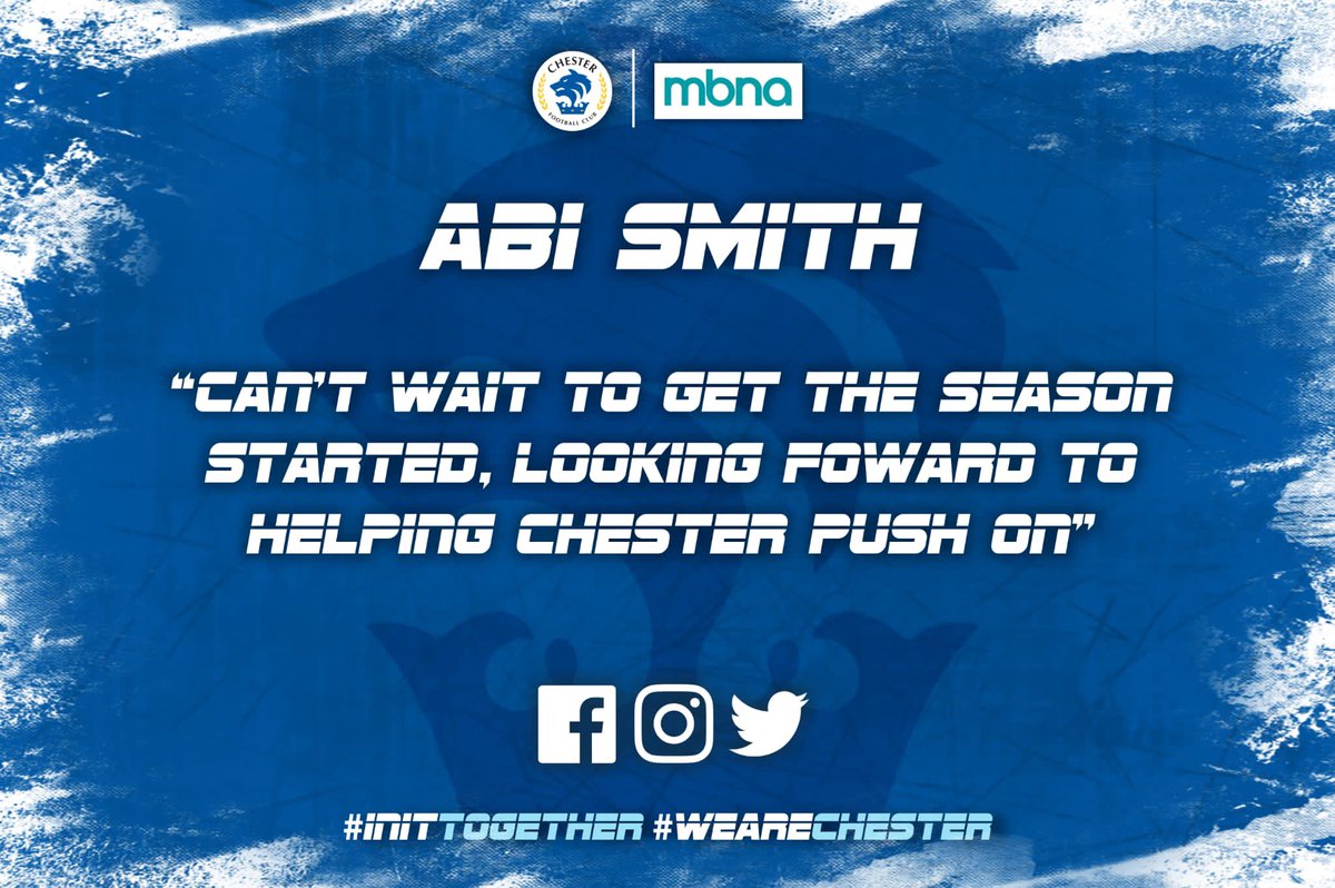 CFCWomens's tweet photo. ⚽ | NEW SIGNING ✍️
We are delighted to announce our first signing of the summer- Abi Smith!!
We are looking forward to seeing her in competitive action for the blues!
Welcome to Chester Abi! 🙌🏻
UTS 🦭
#Welcometochester
#chester #newsigning #transfer
🔵⚪️ https://t.co/OKtJCY3jC2