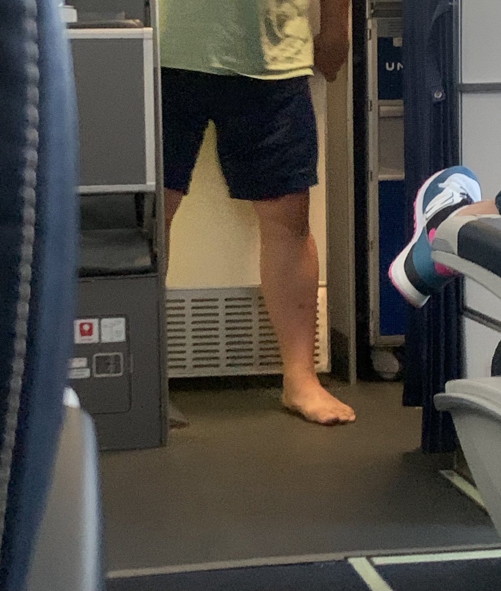 Jake Long (@jakelong77) on Twitter photo On my flight, not only did this guy have NO shoes & NO socks on, but he WENT TO THE BATHROOM like that!!! 🤯🤮. This should be illegal. What are your thoughts <a href="/richeisen/">Rich Eisen</a>? On my flight, not only did this guy have NO shoes & NO socks on, but he WENT TO THE BATHROOM like that!!! 🤯🤮. This should be illegal. What are your thoughts <a href="/richeisen/">Rich Eisen</a>?