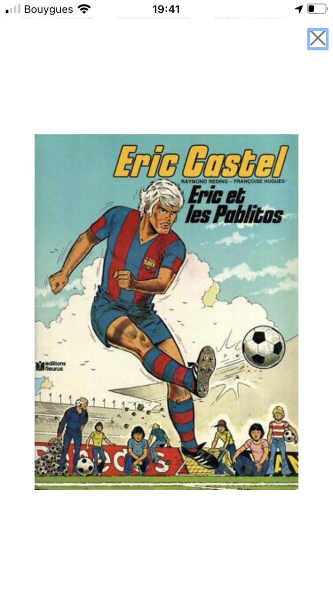 Cafouille1's tweet photo. L’arrivée de Messi au @psg me fait penser à cette bd presque prémonitoire que j’ai adoré gamin .. hâte de fouiner dans les placards chez mes parents pour voir si elles y sont encore #messi #ericcastel #BD https://t.co/XvfNR2OgsU
