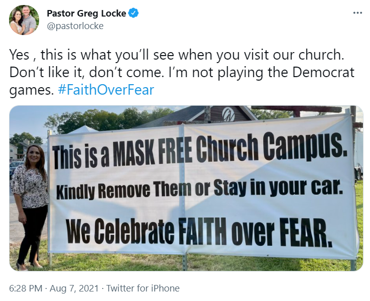 TobyLogsdon's tweet photo. This is not Biblical.  
If you're refusing to preach the Gospel to anyone because of this issue, either way, get out of the way and just do the world a favor and shut your church down. https://t.co/Ui8UbGDKcG