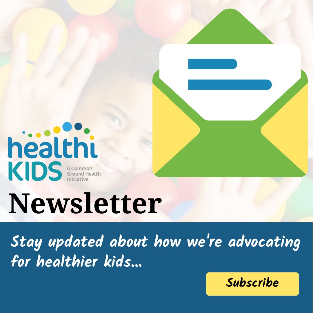 Subscribe and stay connected! There are many ways that you can take action on behalf of Rochester’s children. Sign up for email news and announcements.

SUBSCRIBE: healthikids.org/newsletters