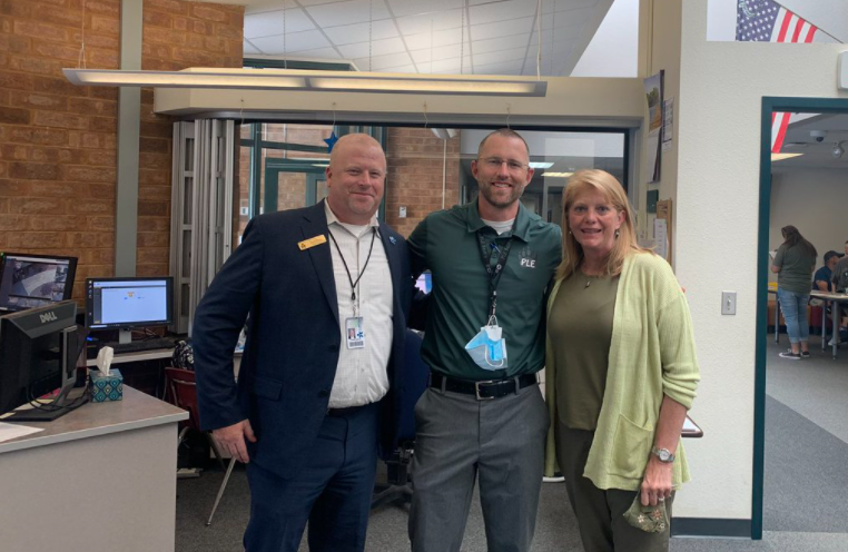 dcsdk12's tweet photo. The Pine Lane Crew welcomed back their students on August 9 for their first day of school! Have a wonderful year, Pine Lane Elementary! #LookingForwardDCSD https://t.co/w5yKiLPRKo