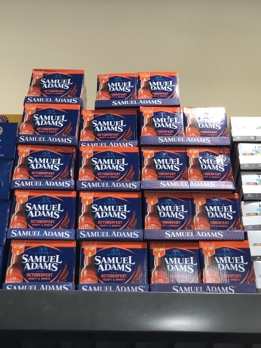 Andrew_Giglio's tweet photo. Store clerk: How many you want?
Me: Yes. 
#OctoberFest @SamuelAdamsBeer https://t.co/k4hrQprVBn
