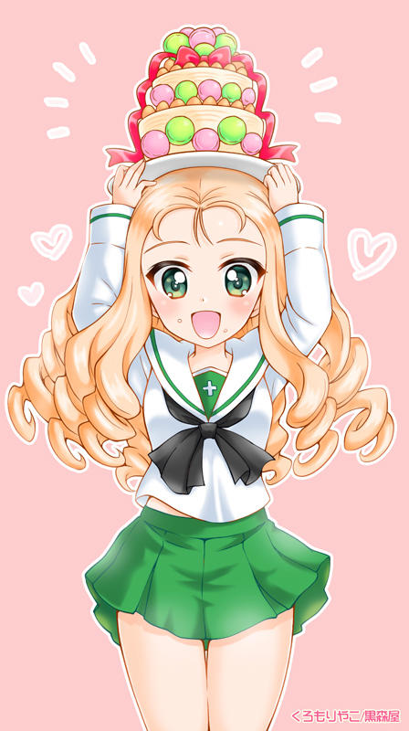 ガルパン マカロンのケーキ と マリー様 マリー Garupan くろもりやこ のイラスト ガルパン マカロンのケーキ と マリー様 マリー Garupan くろもりやこ のイラスト