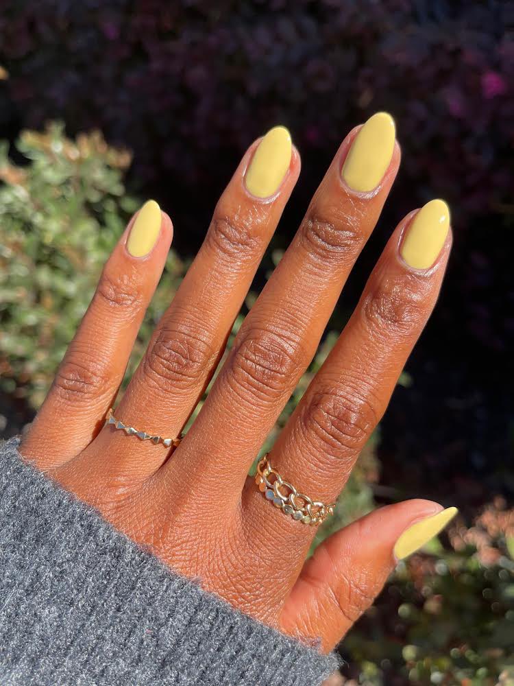 Even if you can't carry a tune, this soft, pastel yellow nail polish with  white undertones hits all the right notes (cream) Essie Sing... | Instagram
