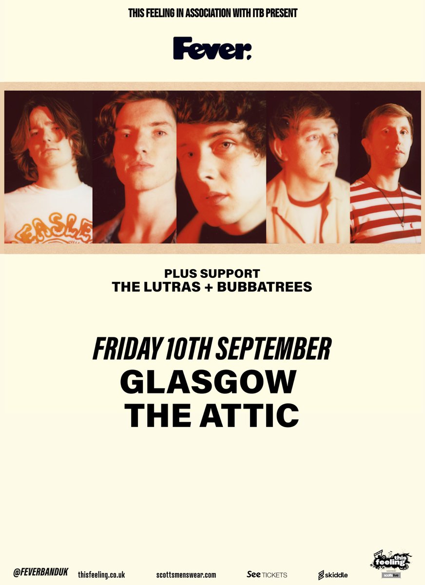 We are super excited to announce our return to live music on behalf of @this_feeling <a href="/scottsmenswear/">scotts</a> and <a href="/redstripeuk/">Red Stripe UK</a>

Come catch us play The Attic on 10th September.

You can purchase a ticket on the following link:
skiddle.com/e/35839344

We can’t wait to see you all! 🤘🏻❤️