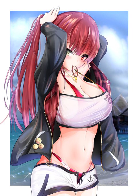 #マリンのお宝
「女の子の御着替えは時間が掛かるんですよ♡」 