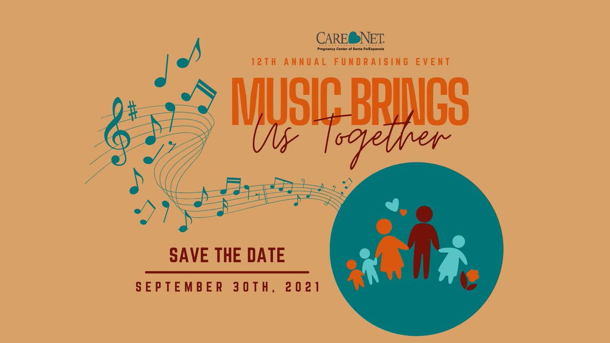 Mark your calendars’ Care Net’s 12th annual Fundraising Event, Music Brings Us Together, is coming up on September 30th, 2021. More information to come.