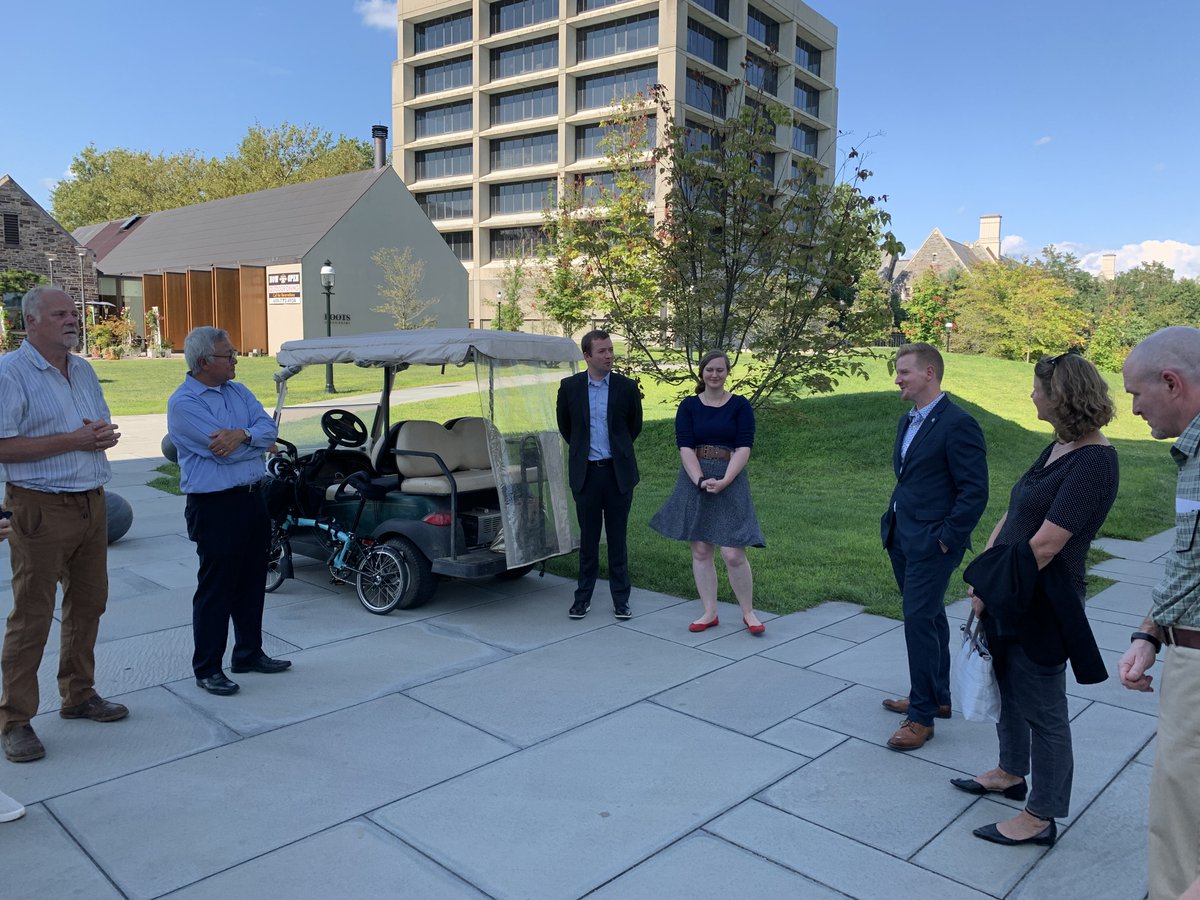 PUStateAffairs's tweet photo. Thank you, @NewJerseyDEP Commissioner @shawnlatur and staff, for visiting #PrincetonU to learn more about the University's sustainability efforts and carbon-neutral goals to reduce greenhouse gas emissions to Net Zero by 2046. https://t.co/iryMPnTCm0