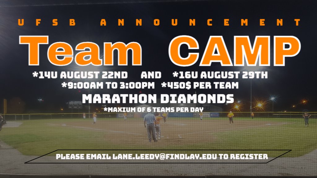 UFOilerSoftball's tweet photo. Register today for an awesome team experience.  Please contact Lane.Leedy@findlay.edu for more details. https://t.co/S20Yz6RYzm