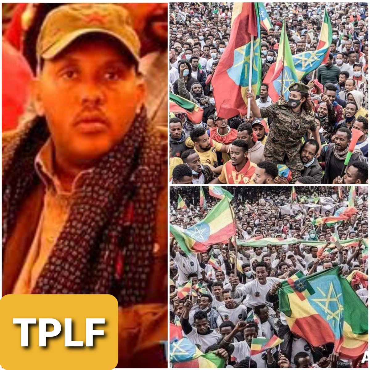 Getachew Reda said : We will go to Hell in order to destroy and bring down Ethiopia.
&amp; The Ethiopian youth said :
 We will send you to Hell, and Ethiopia will not be destroyed or fall.
#UnityForEthiopia 
#EthiopiaPrevails 
#TPLFisaTerroristGroup