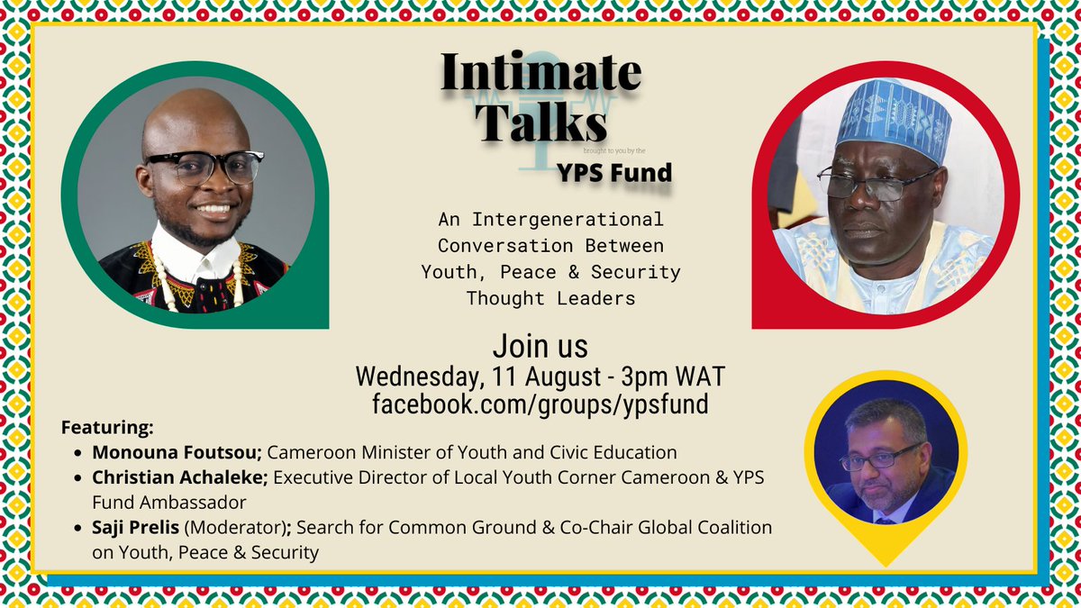 YPSfund's tweet image. 🕒NEW TIME🕒

Join us tomorrow at 3pm WAT on Facebook

facebook.com/groups/ypsfund