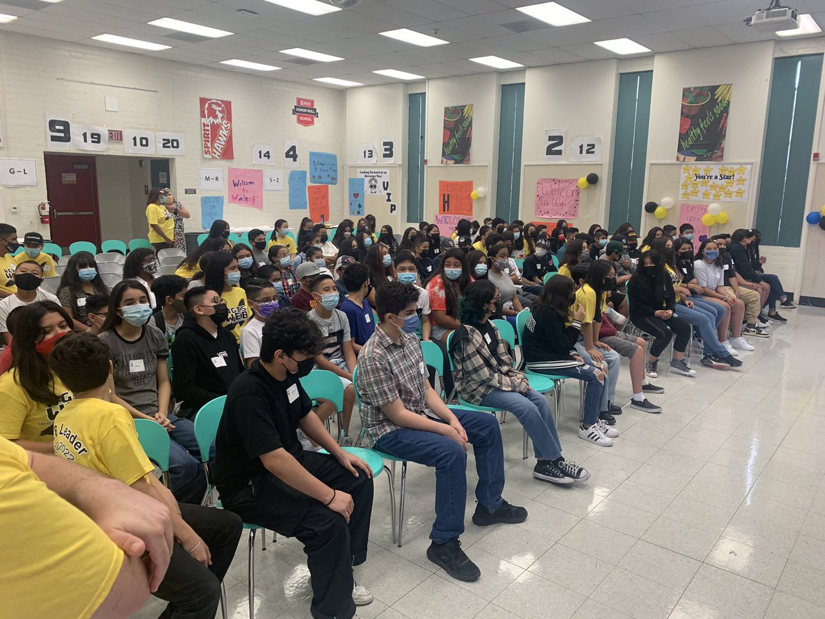 MissBhakta's tweet photo. We are SO excited to have you join our WGIS Hawk Family, 7th graders!! Thank you WEB leaders for an awesome orientation day for our newbies (myself included!)! @WalnutGroveInt @WestCovinaUSD #WGIS #hawks #weborientation #7thgrade https://t.co/GJ0EzAs8bI