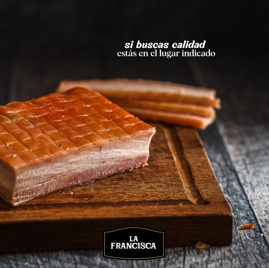Nuestra panceta ahumada es el toque que tus comidas necesitan 😉 

#LaFrancisca #LaMejorCalidadAlMejorPrecio
