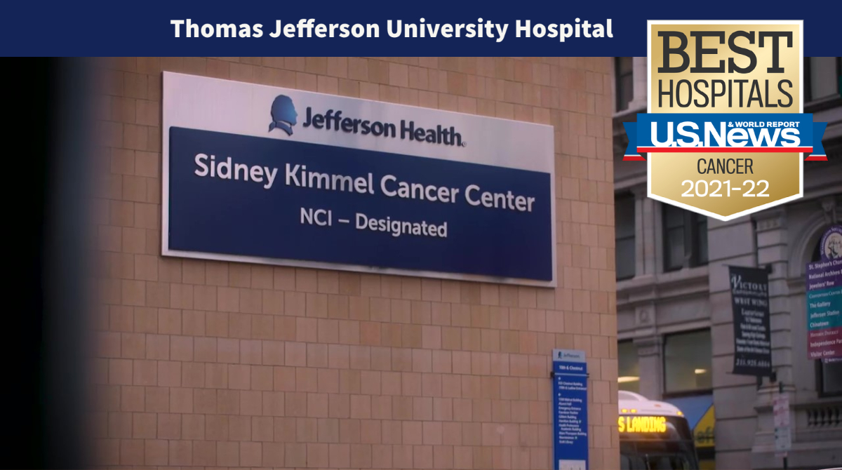 It is an honor to once again be recognized as one of the nation's top cancer hospitals by @usnews and one of only two in the Greater Philadelphia region. We are grateful to our patients for trusting us with their care and for our amazing physicians, nurses, researchers, & staff!