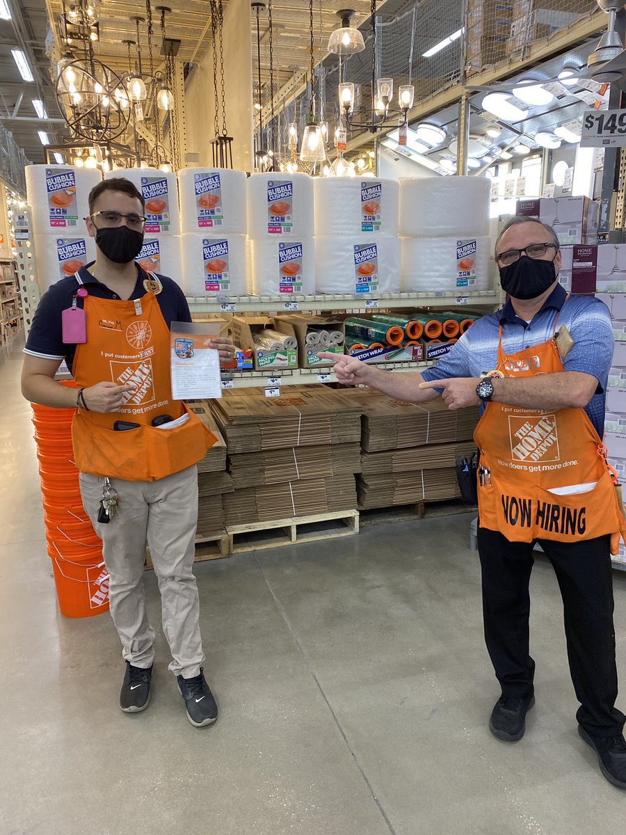 Thank you for all the help last week covering shifts as things ramp up again. You are a true TEAMPLAYER! @WardallyJ <a href="/RickGTHD/">RickGTHD</a> #oneteam