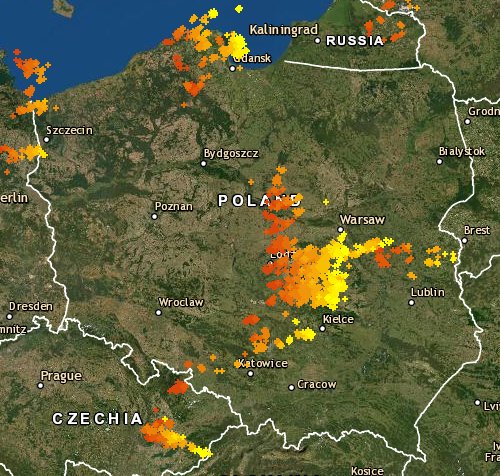 burzowo's tweet photo. Aktualna mapa burzowa.
Bieżące dane jak zawsze na https://t.co/rwAFrgcP2e https://t.co/i8yFIe3TKE