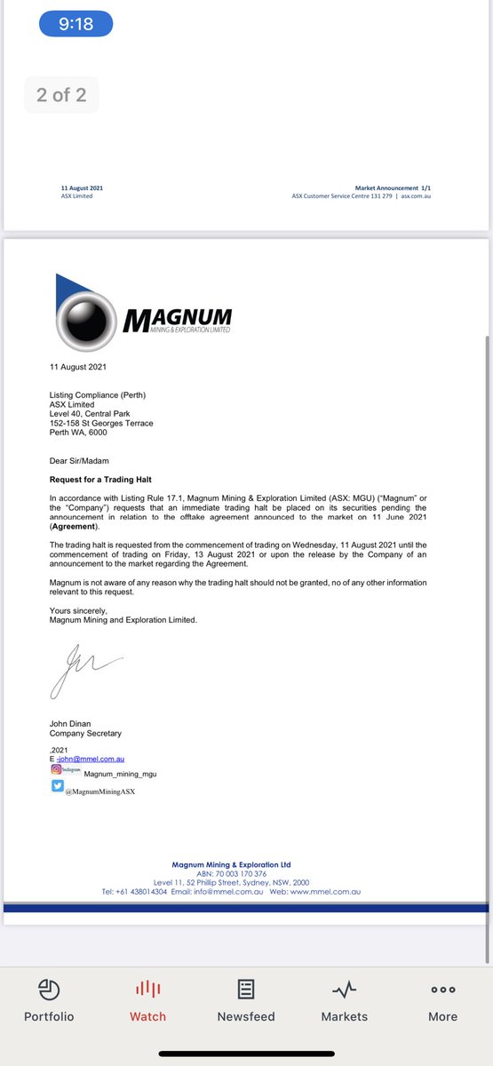 Magnum Mining & Exploration Ltd tweet media