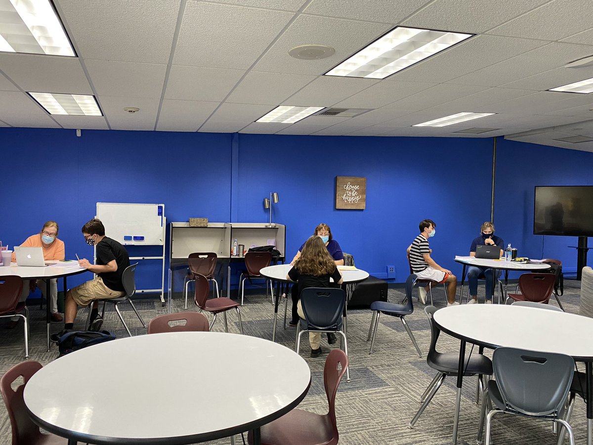 Our <a href="/AgouraHS/">Agoura High School</a> Counseling Team problem solving and meeting with students to discuss schedules and more today at RACI! Go Chargers, go team!! ⚡️💙💛 <a href="/AHS__Counseling/">Agoura HS Counseling</a>