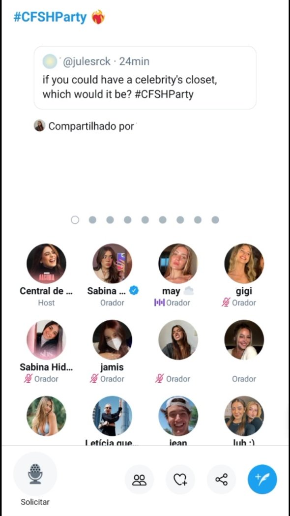 belongsibinoah's tweet photo. Obrigada central por isso, mesmo não falando com ela de qualquer forma me sentir muito amiga dela kkkkk #CFSHParty @cfsabinahidalgo @sabina https://t.co/ONNu8XuneZ