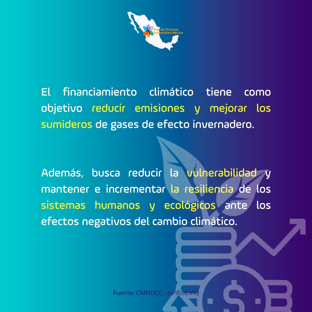HubFinanzasSMX's tweet photo. El problema del cambio climático tiene costos económicos💰, ambientales🌳 y sociales👥. Por esta razón, el financiamiento sostenible juega un papel fundamental en su lucha 🌎🌡️.
#HubFSMx #gflac #FinanzasSostenibles #FinanzasPúblicas https://t.co/27E0tgbac3