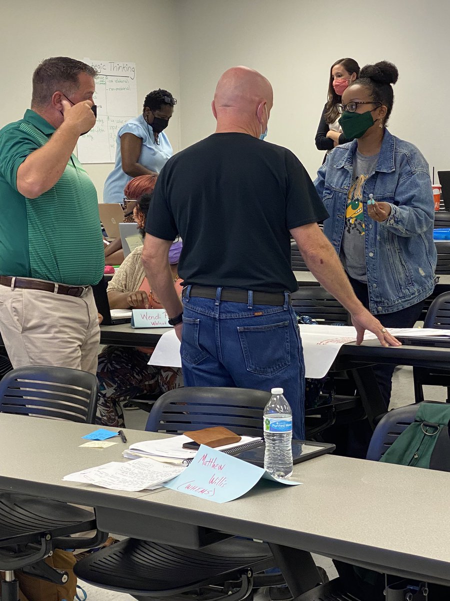 SwiftStudy1's tweet photo. Leadership teams in @CaddoSchools collaborating on their leadership style strengths and working hard on leadership long range plans to build capacity in their campus leaders and teachers to empower their students! @NIETteach https://t.co/MisvmELtN7