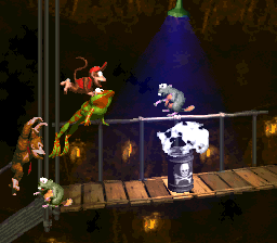 presstofrog's tweet photo. #DonkeyKongCountry (1994) || Winky; animal buddy who appears in the Winky's Walkway level of Monkey Mines, suggesting he lives there; seen possibly dead in a box in Monkey Museum in DKC2; in DK64 manual, Cranky Kong hopes Winky will be in the game, but he isn't. 🐸🐸🐸🐸🐸 https://t.co/XeSm3mX2Zu