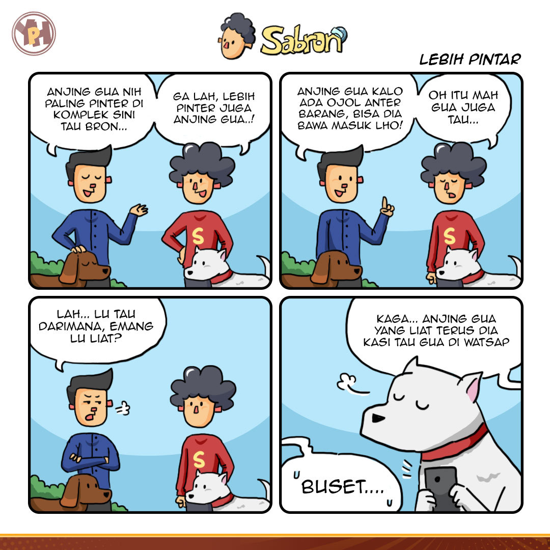 YPHstory's tweet photo. jadi pengen punya anjing, tak kasih nama kamu.
#komikdewasa #komikinajah #komikstrip #komikindonesia #komiklokal #komikzero #idntoon #dagelan #adityhaya #komikanu #komikin #komikin_ajah #komikindo #komiklokalindonesia #komikharian_ #komik #strip #yangpentingheppii https://t.co/lLpr7asrCa