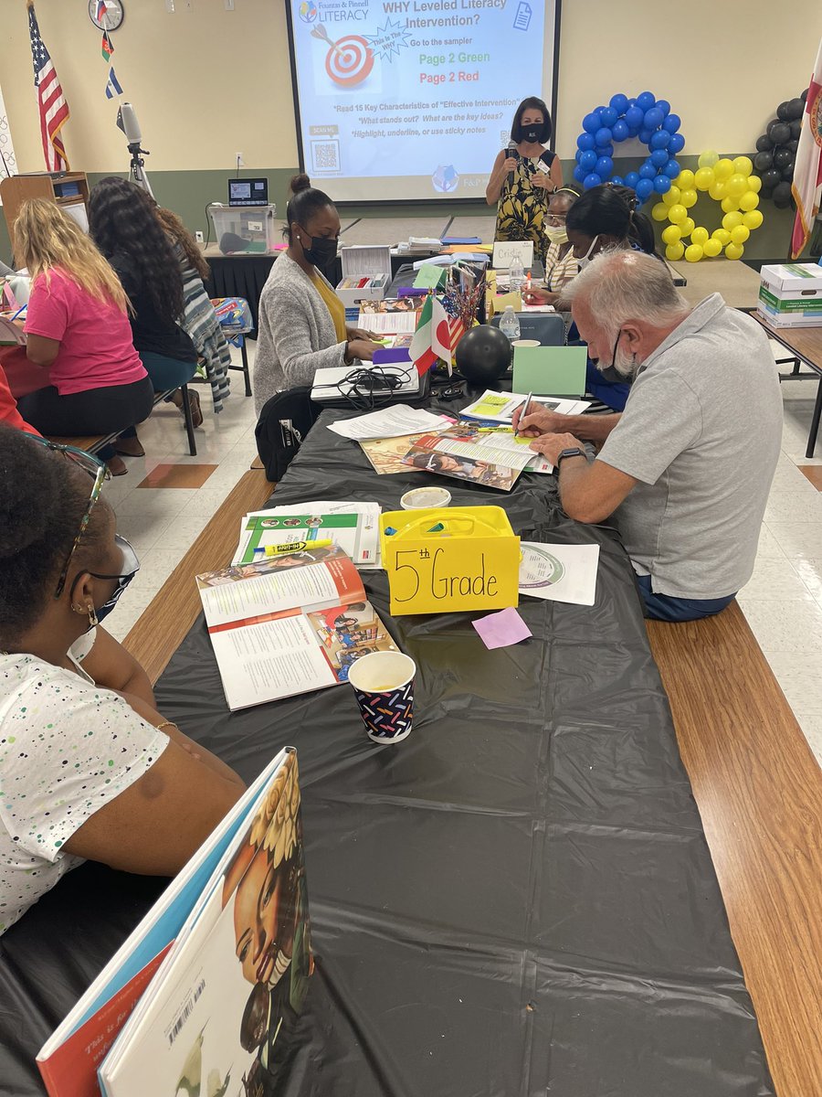 AlyssaPeragine's tweet image. Teachers at North Broward Academy of Excellence participated in the @FountasPinnell Leveled Literacy Intervention training today! 📚 📖🏆Together We will #defeatthegap #CSUSAproud