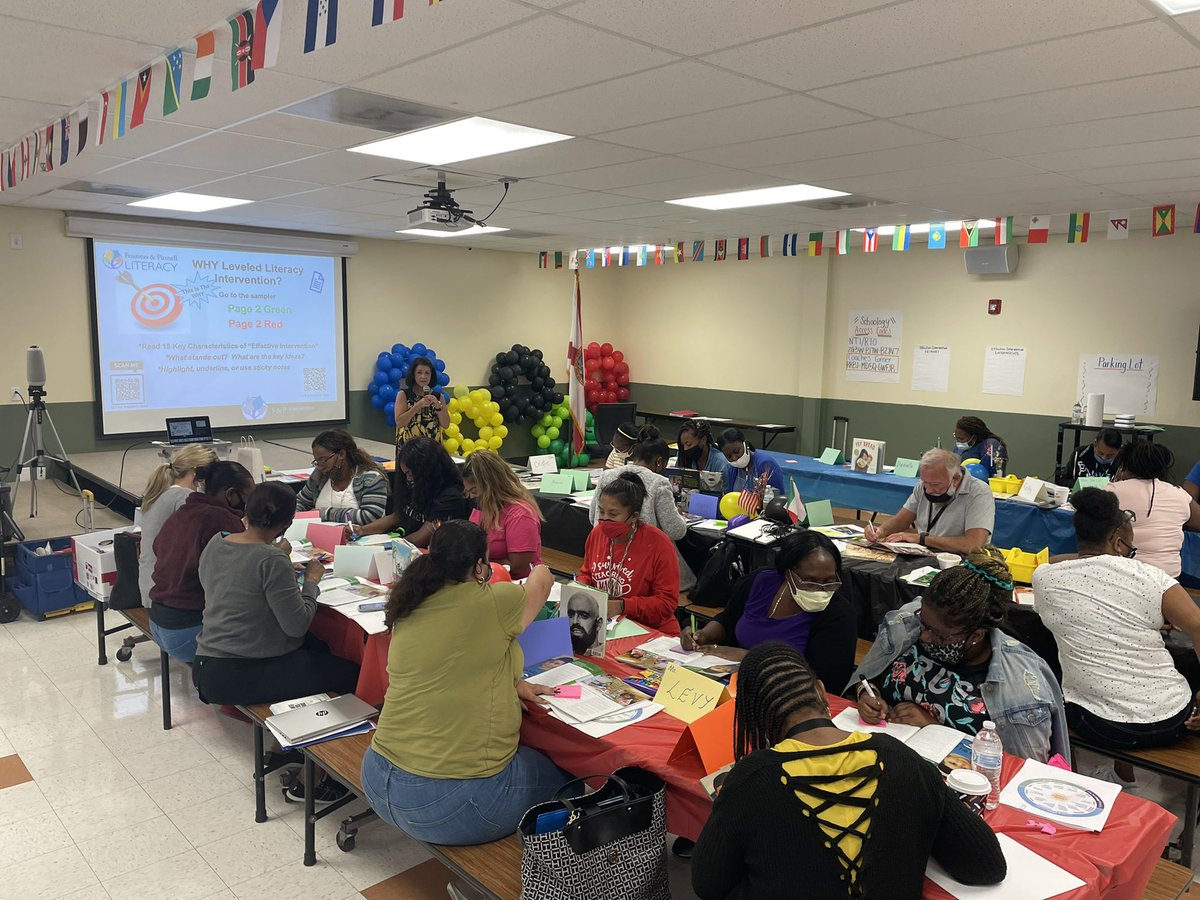 AlyssaPeragine's tweet image. Teachers at North Broward Academy of Excellence participated in the @FountasPinnell Leveled Literacy Intervention training today! 📚 📖🏆Together We will #defeatthegap #CSUSAproud