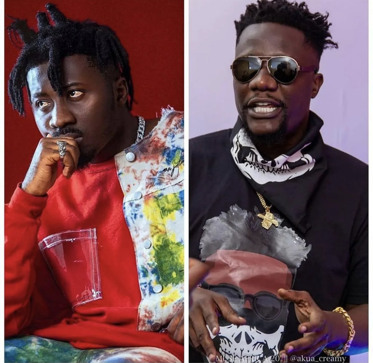 THIS LYRICAL WAR NO BE THE BE THE AVERAGE ONE SUM O!! THESE TWO BE THE HARDEST WORDSMITHS OUT HERE NO DOUBT!! I THINK RAPPERS COMING UP FOR SIT TAKE NOTES GO DEM GO TEACH WE SUM!! #hiphopculture MAY THE BEST MAN WIN BUT YALL BOTH WON ANY WAY! ENJOY YOUR CRAFT🙏🏿